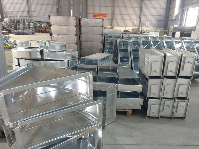Ảnh nhà máy sản xuất ống gió, tủ điện, thang máng cáp