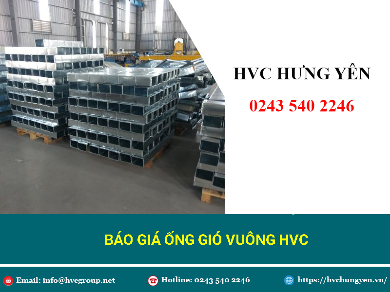 [CẬP NHẬT] Báo giá ống gió vuông tháng 12/2021