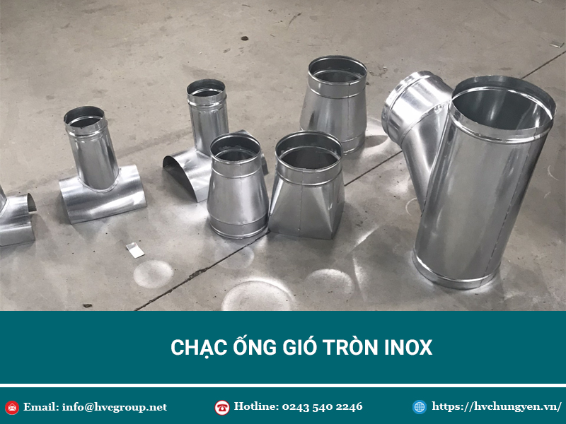 Chạc Ống Gió Tròn Inox - Phụ Kiện Không Thể Bỏ Lỡ