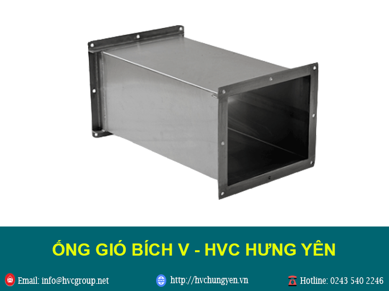 Ống gió chữ nhật bích V 