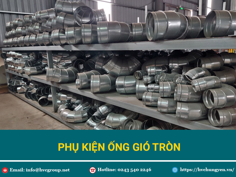 phụ kiện ống gió tròn 
