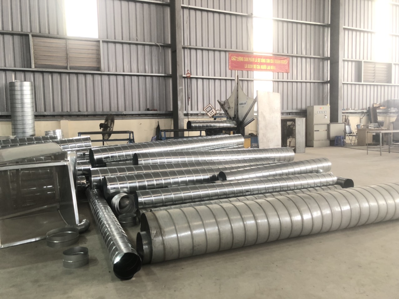 Ống gió tròn xoắn HVC Hưng Yên