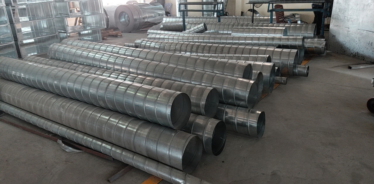 Sản xuất ống gió tròn xoắn