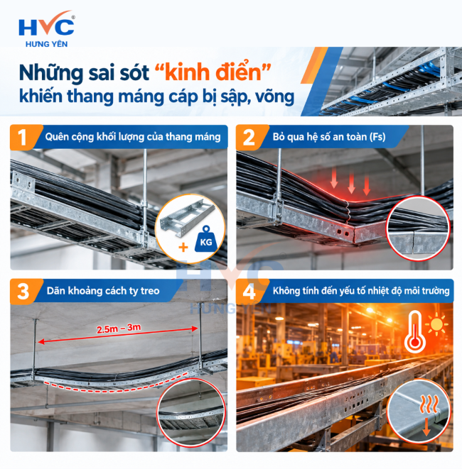 Tải trọng thang máng cáp