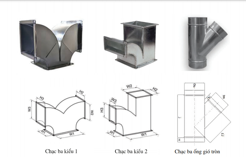 Tê ống gió